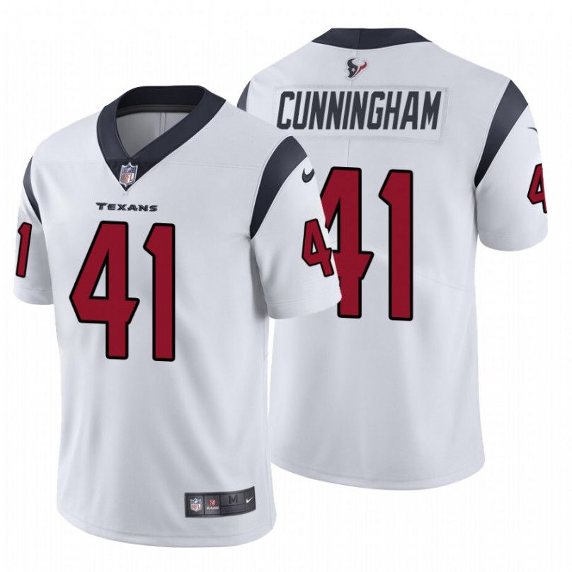 Men Houston Texans 41 Zach Cunningham Nike White Limited NFL Jersey